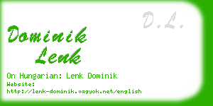 dominik lenk business card
